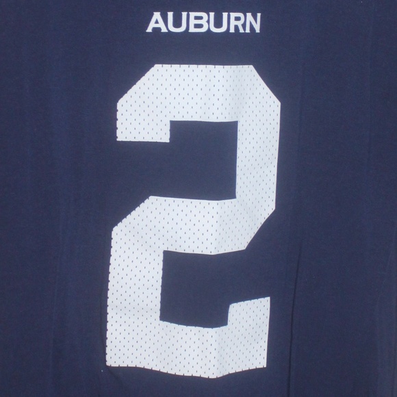 UNDER ARMOUR Heat Gear Navy Blue Short Sleeve Tee Shirt AUBURN #2 Medium…EUC - Picture 3 of 3